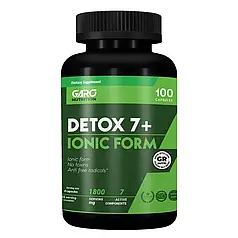 Детокс очищення організму підтримка печінки DETOX 7+ Premium 100 капс