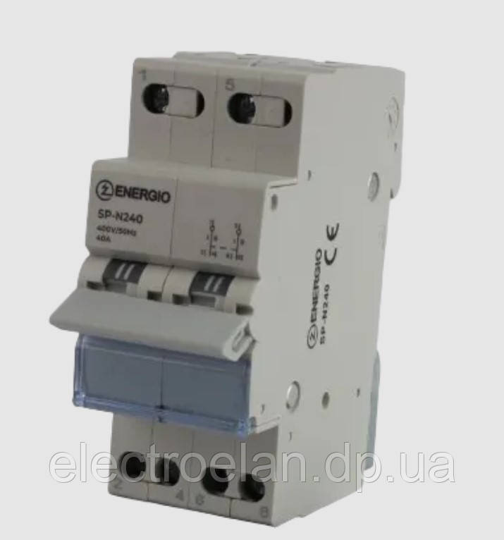Перемикач навантаження трипозиційний SP-N 2P 40A 1-0-2 240/415V~