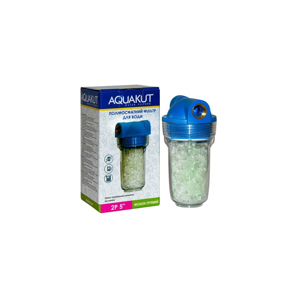 Фільтр для води MIGNON 2P 5 "1/2" прямий (з поліфосфатом), фото 1