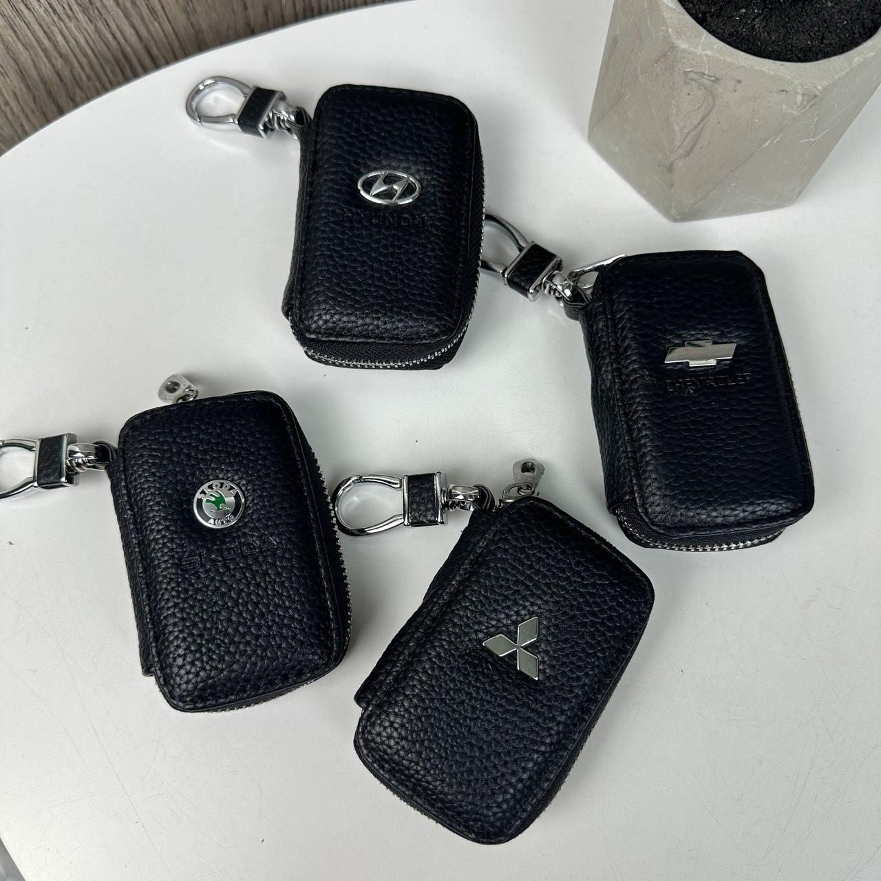 Автомобільний шкіряний чохол брелок для ключів від машини, брелок сигналізації натуральна шкіра