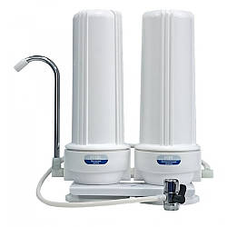 Фільтр на мийку двоступінчастий FN-2 (подвійне ущільнення в колбі і фітінг ССК)