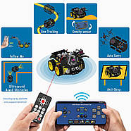 Механічний автомобільний комплект ArduinoLafvin 4WD з роботизованою рукою, фото 5