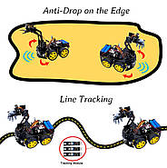 Механічний автомобільний комплект ArduinoLafvin 4WD з роботизованою рукою, фото 6