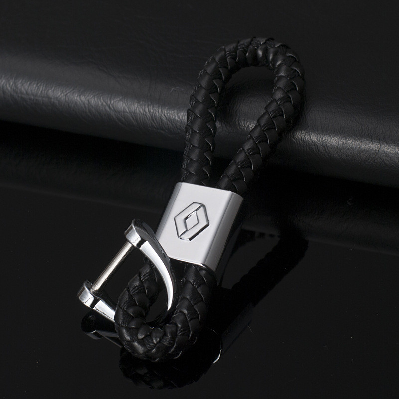 Автомобільний брелок для ключів, підвісний екошкіра з логотипом Renault, фото 1