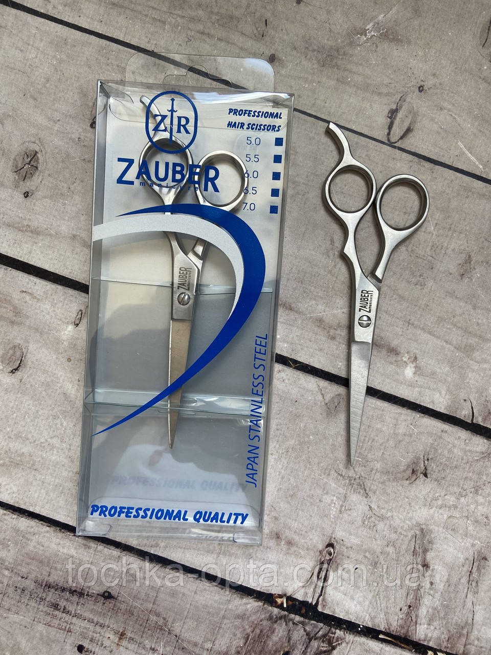 Ножиці перукарські Zauber 5.5 см