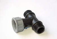 Трійник із зовнішньою/внутрішньою різзю 3/4". Фітинги TAVLIT