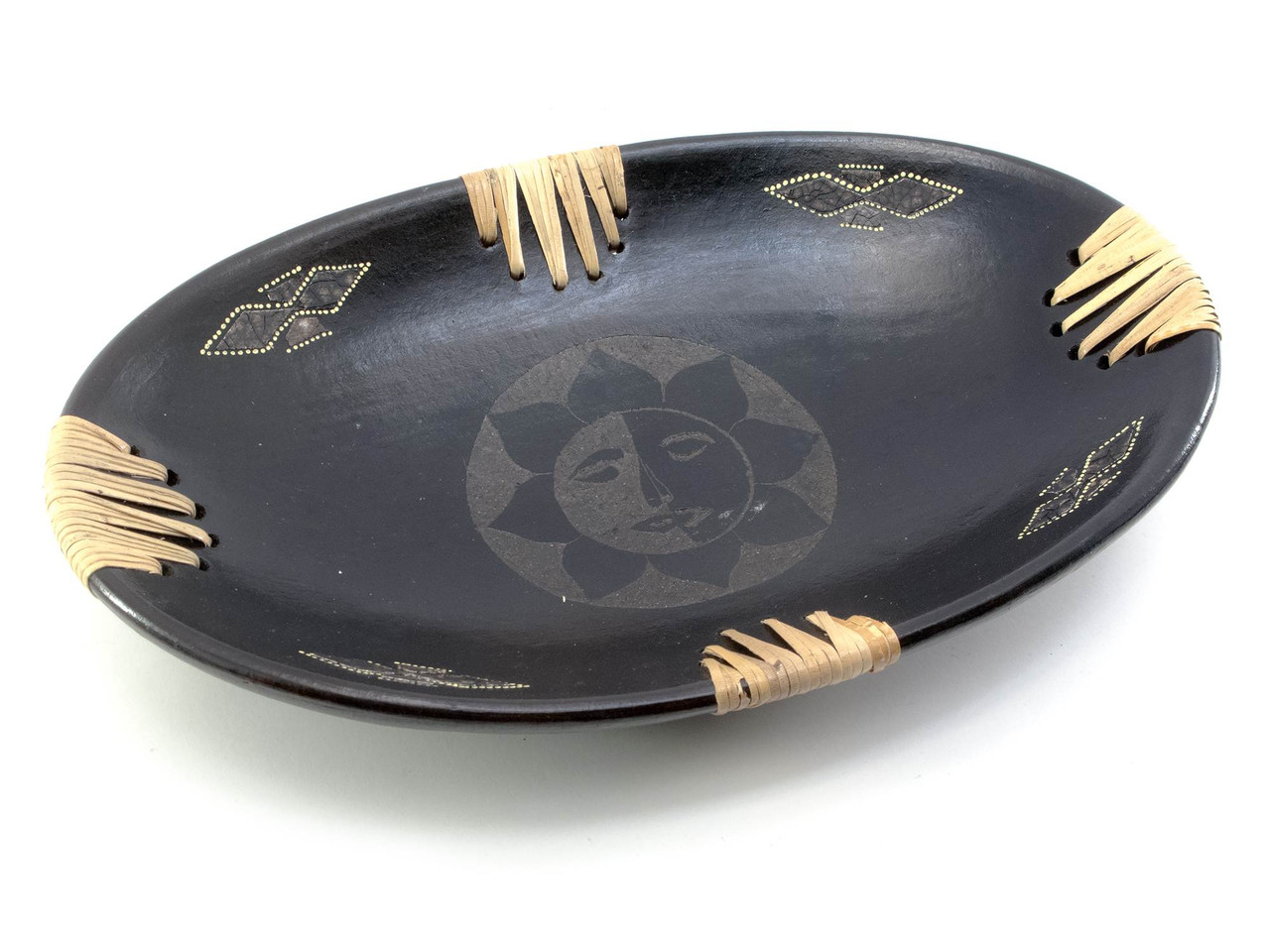 Блюдо глиняне овальне Сонце, фото 1