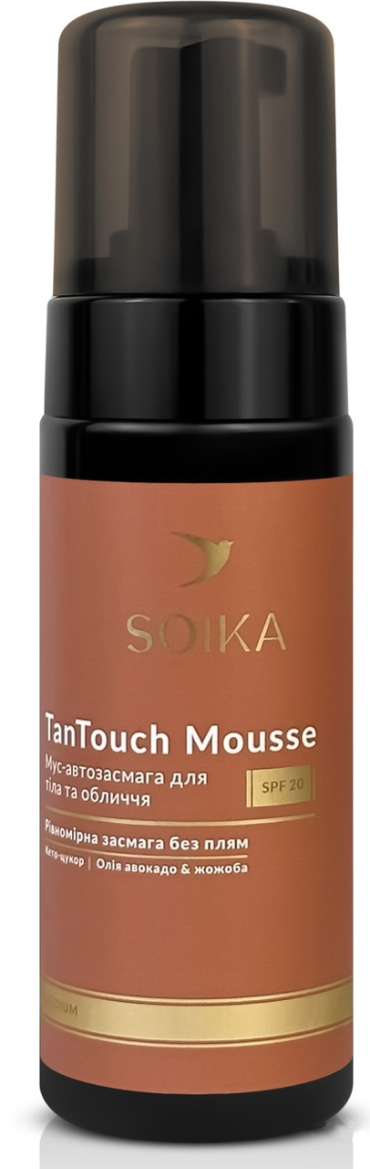 Мус-автозасмага для обличчя та тіла SPF 20 Soika TanTouch Mousse Medium 150 мл
