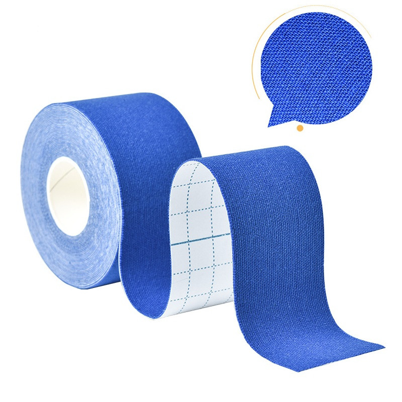 Кінезіо Тейп 4см х 5м кінезіологічний спортивний тейп стрічки Kinesiology Tape, темно синій