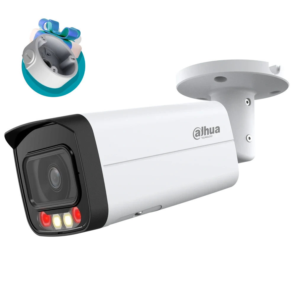 8 МП Smart Dual Light WizSense Full-color DH-IPC-HFW2849T-AS-IL (3.6мм), ИЧ+LED, IP67, 60м подсветка, фото 1