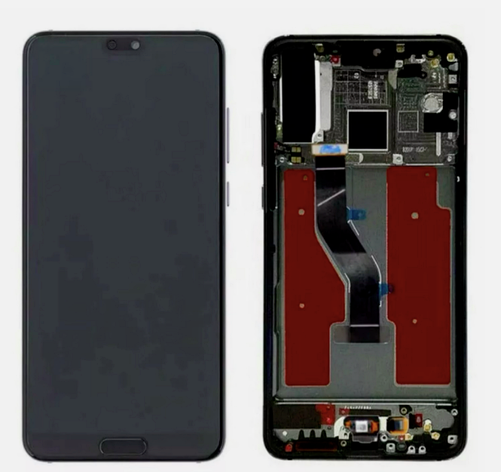 Дисплей (екран) для Huawei P20 Pro CLT-L29 + тачскрин, чорний, без шлейфа сканера відбитка пальця, TFT, с, фото 1