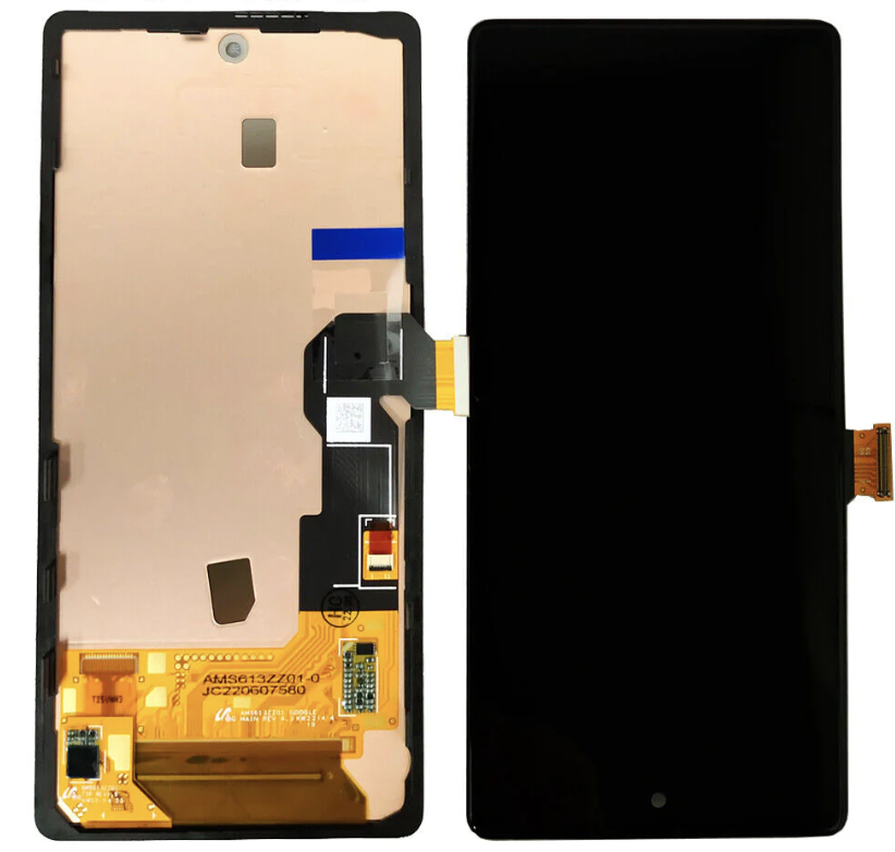 Дисплей (екран) для Google Pixel 6a + touchscreen, чорний, OLED, оригінал (54) переклеєне скло, с