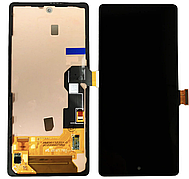 Дисплей (екран) для Google Pixel 6a + touchscreen, чорний, OLED, оригінал (54) переклеєне скло, с