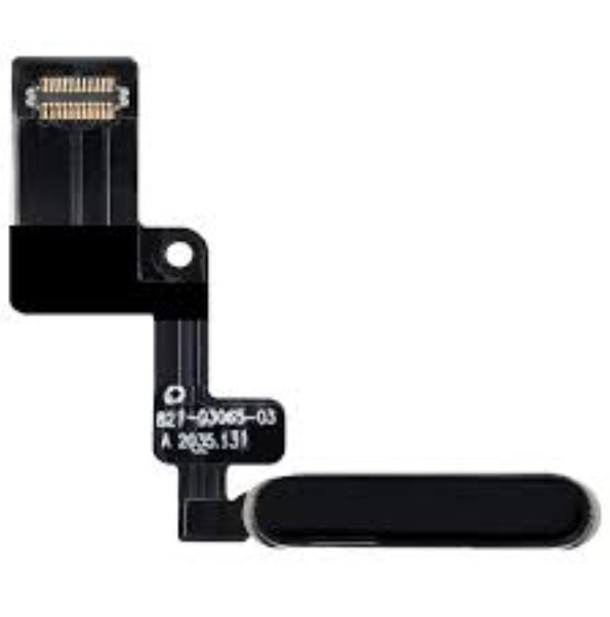 Шлейф для iPad Air 4 2020, з кнопкою вмикання, зі сканером відбитка пальця чорного кольору, Space Gray