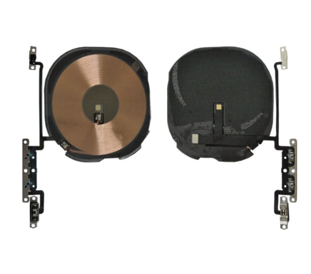 Шлейф для iPhone XS, з кнопками регулювання гучності, NFC і бездротового заряджання, оригінал (54)