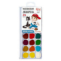Акварель Rosa Cats with a Boy 24 кол., б/п, пластик