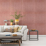 Панель стінова 3D 700х770х5мм цегла рожево-лілова SW-00002439, фото 5