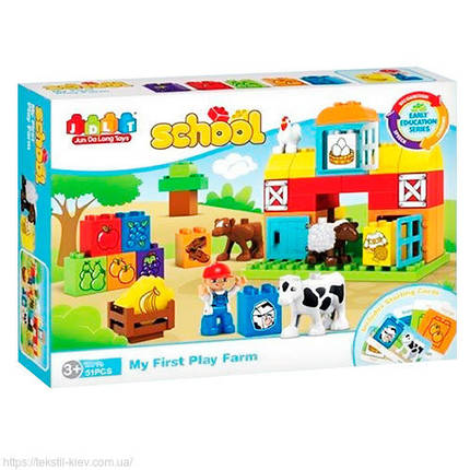 Конструктор JDLT "Ферма" (аналог LEGO Duplo) 5310, 51 деталь, фото 2