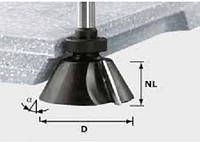 Фреза для снятия фаски с режущей кромкой внизу и опорным подшипником HW D66,5 /30°SS S12 Festool 492667