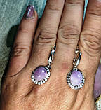 Елегантні сережки з кунцитом від студії LadyStyle.Biz, фото 6