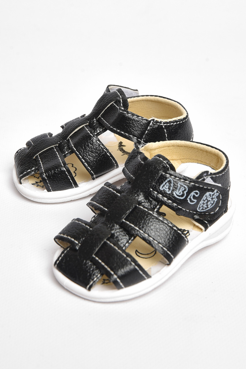 Сандалі дитячі для хлопчика чорного кольору 183501M, фото 1