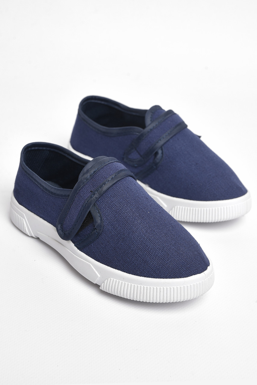 Мокасини дитячі темно-синього кольору на липучці р.30 183086T Безкоштовна доставка, фото 1