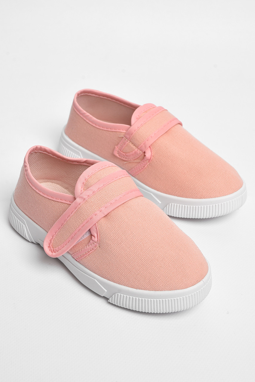 Мокасини дитячі світло-рожевого кольору на липучці 183104T Безкоштовна доставка, фото 1