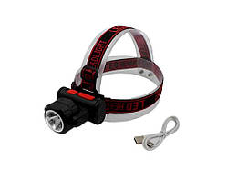 Налобний ліхтар BL 2001 4SMD XPE USB CHARGE ТМ BAILONG Solmir