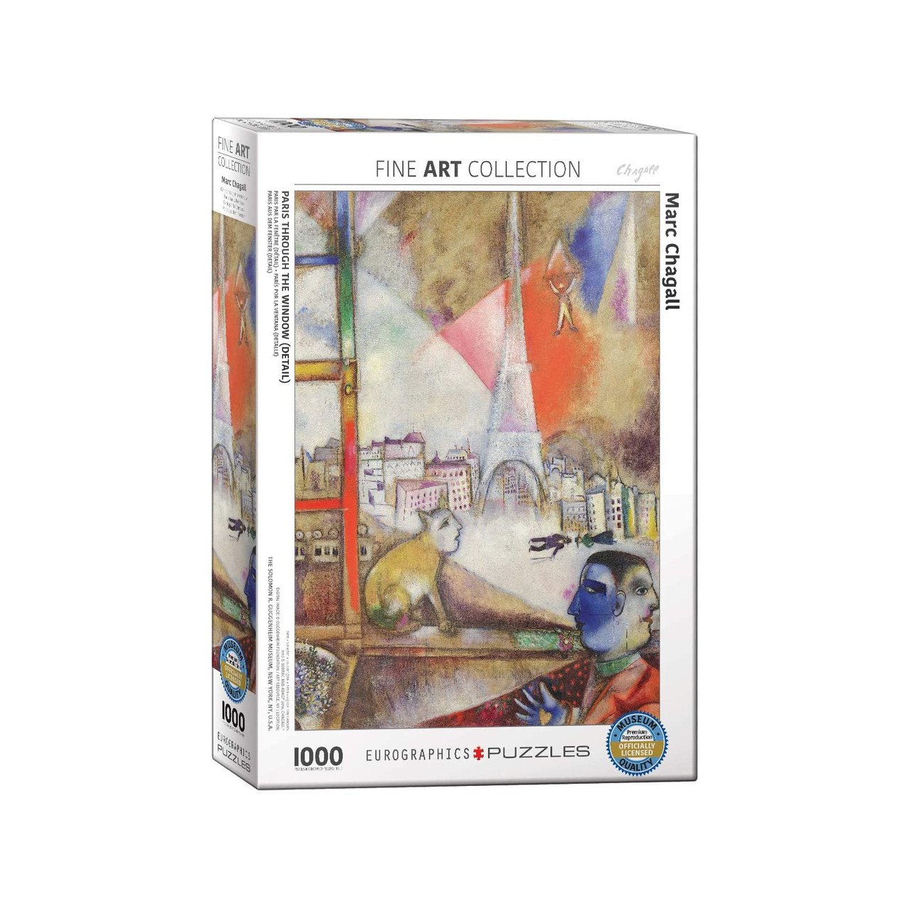 Пазл Eurographics Париж через вікно. Марк Шагал, 1000 елементів (6000-0853), фото 1