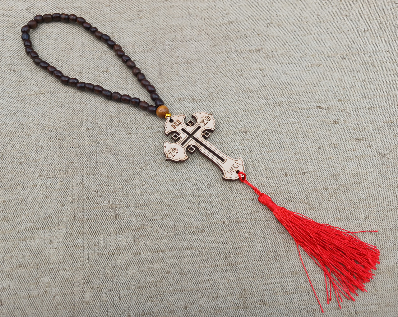 Чотки в машину з хрестиком, ручна робота