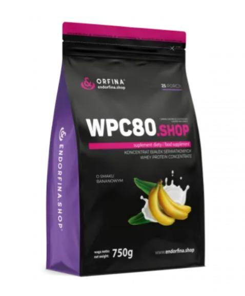 Протеїн Orfina Whey Protein Concentrate WPC80 750 грам Смак :Банан