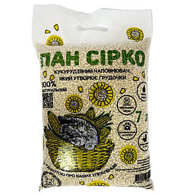 Наповнювач у кошачій лоток (туалет) кукурудзяний Пан Сірко 4,5 кг