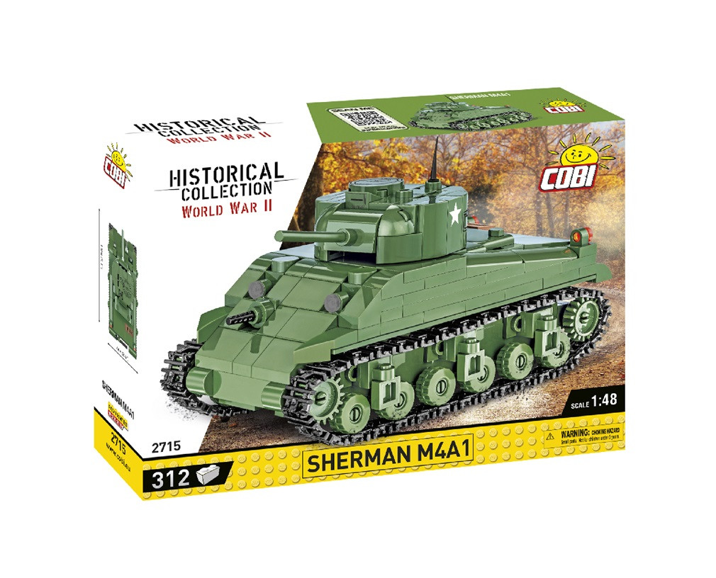 Конструктор Cobi Друга Світова Війна Танк M4 Шерман, 312 деталей (Cobi-2715), фото 1