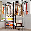 Підлогова вішалка для одягу з полицями (174×86×44см), CLOTHES RACK / Вішалка-стійка для одягу, фото 5