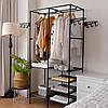 Підлогова вішалка для одягу з полицями (174×86×44см), CLOTHES RACK / Вішалка-стійка для одягу, фото 3