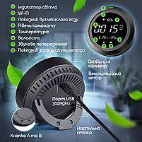 Термогігрометр з датчиком вимірювання CO2 з WiFi SBT group PTH-8 (PTH8-12), фото 7