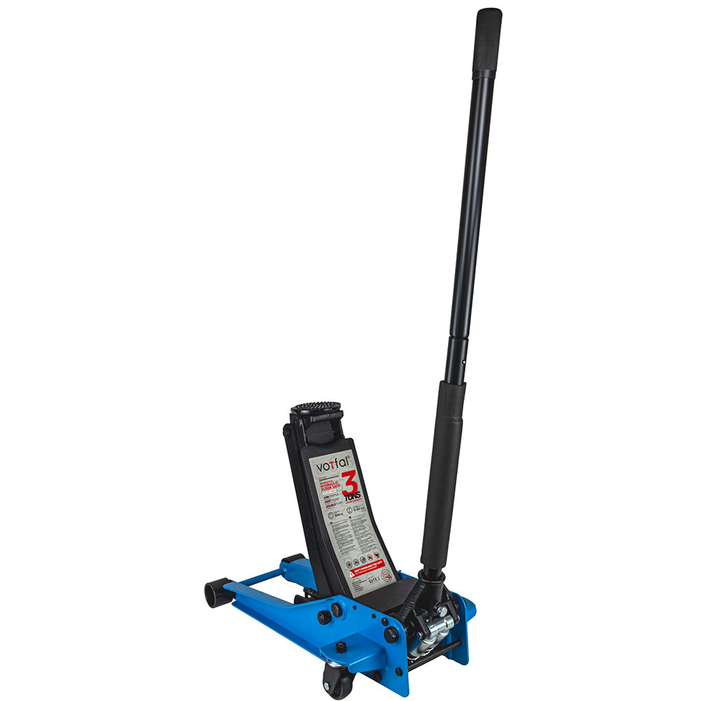 Домкрат підкатний 3 т низькопрофільний 75-510 мм Vorfal V08366, фото 1