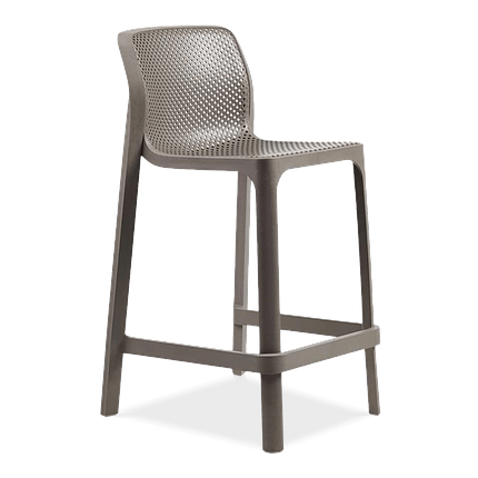 Стілець високий пластиковий Nardi Net Stool Mini бежевий, фото 1