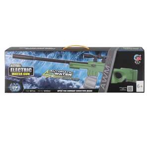 Водяний автомат 87см з прицілом на акумуляторі, USB зарядний, Зелений, M101, фото 3