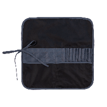 Пенал для пензлів, тканина (37х37см), чорний+сірий, ROSA Studio