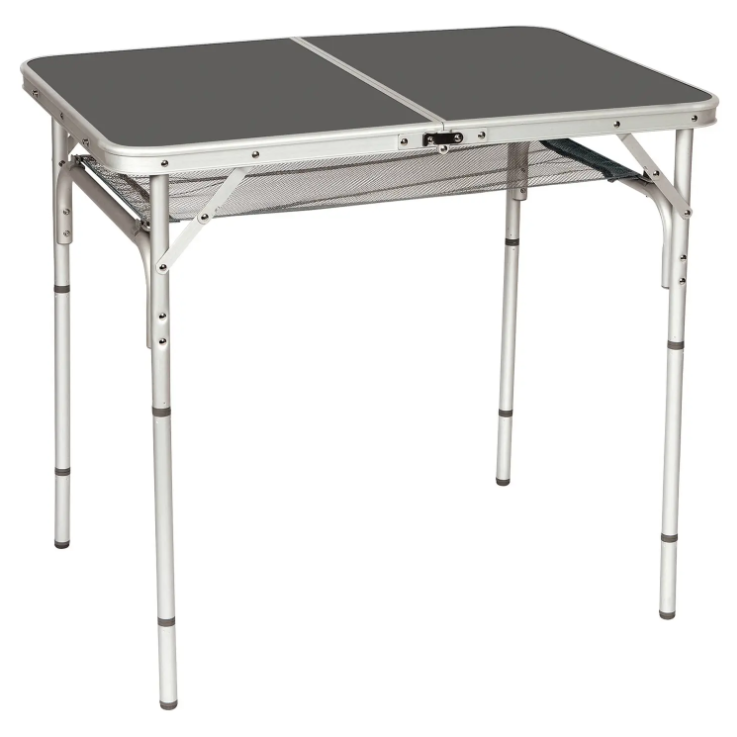 Туристичний Стіл Розкладний Bo-Camp Case Model 90x60 cm Grey (1404393) Кемпінговий Складаний Столик для риболовлі