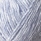 Avanti Yarn PUFFY (Аванті Ярн Пуффі) № 525 сіро-блакитний (Пряжа велюр, нитки для в'язання), фото 2