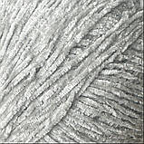 Avanti Yarn PUFFY (Аванті Ярн Пуффі) № 817 світло сірий (Пряжа велюр, нитки для в'язання), фото 3