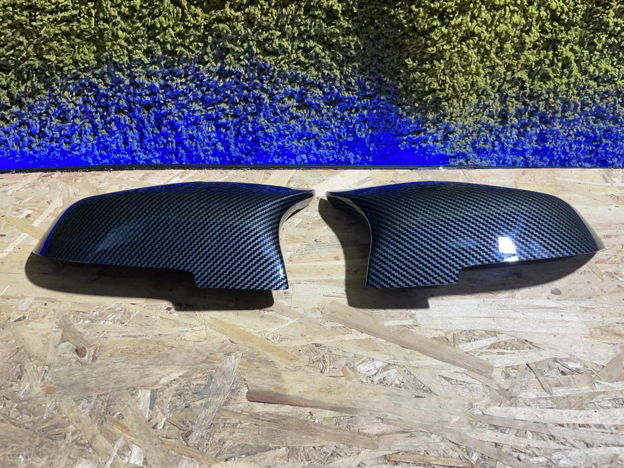 Накладки на дзеркала M Performance BMW БМВ 5 series F10 F11 F18 13-16 Карбон накладки під повторювач бмв ф10, фото 1