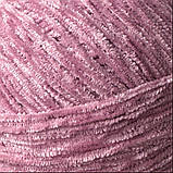 Avanti Yarn PUFFY (Аванті Ярн Пуффі) № 504 суха троянда (Пряжа велюр, нитки для в'язання), фото 3