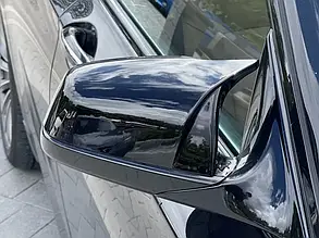 Накладки на дзеркала M Performance BMW БМВ 5 series F10 F11 F18 13-16 Чорний накладки під повторювач бмв ф10
