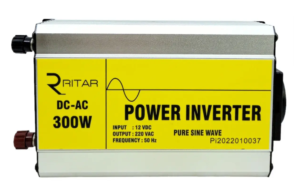 Перетворювач напруги для електроніки Інвертор 300w 12 220 з чистим синусом RITAR RSC-300 для машини, фото 1