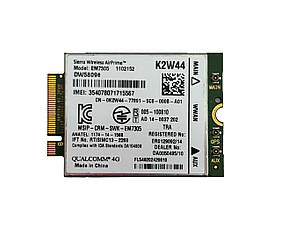 Модем 4G LTE Sierra AirPrime EM7305 (DW5809e, K2W44)  m.2 для ноутбуків Dell, Fujitsu Б/в