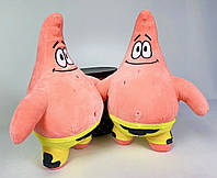 М'яка іграшка Патрік 45-50 см, Дитяча іграшка Патрік Стар подушка антистресс, Рожевий