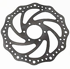 Диск гальмівний для велосипедів самокатів під супорт 160mm 6 кріплень 37 mm вал